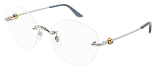 Cartier CT0376O women Silver Cat Eye Eyeglasses