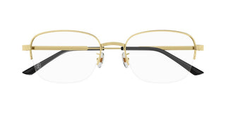 Cartier CT0382O men Gold Geometric Eyeglasses