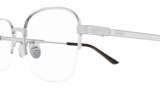 Cartier CT0382O men Silver Geometric Eyeglasses