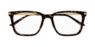 Cartier CT0384O men Havana Squared Eyeglasses