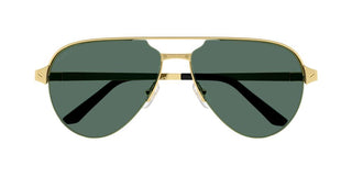 Cartier Santos de Cartier CT0386S men Gold Pilot Sunglasses