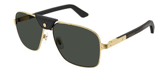 Cartier Santos de Cartier CT0389S men Gold Pilot Sunglasses