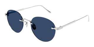 Cartier Signature C de Cartier CT0393S men Silver Round Sunglasses