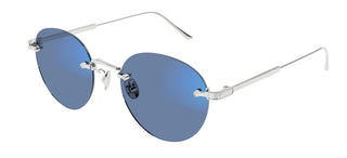 Cartier Signature C de Cartier CT0393S men Silver Round Sunglasses