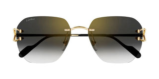 Cartier Signature C de Cartier CT0394S unisex Gold Geometric Sunglasses