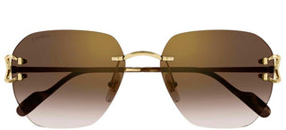 Cartier Signature C de Cartier CT0394S unisex Gold Geometric Sunglasses