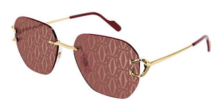 Cartier Signature C de Cartier CT0394S unisex Gold Geometric Sunglasses