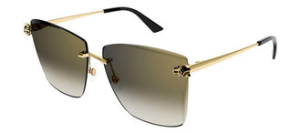 Cartier Panthère de Cartier CT0397S women Gold Geometric Sunglasses