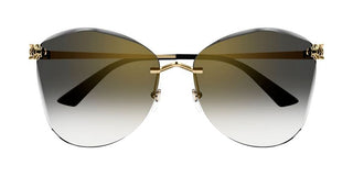 Cartier Panthère de Cartier CT0398S women Gold Squared Sunglasses