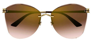 Cartier Panthère de Cartier CT0398S women Gold Squared Sunglasses