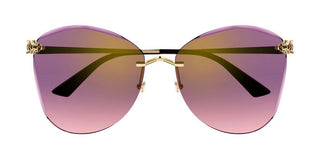 Cartier Panthère de Cartier CT0398S women Gold Squared Sunglasses