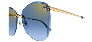 Cartier Panthère de Cartier CT0398S women Gold Squared Sunglasses