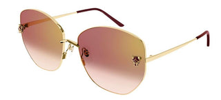 Cartier Panthère de Cartier CT0400S women Gold Butterfly Sunglasses