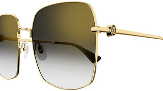 Cartier Signature C de Cartier CT0401S women Gold Geometric Sunglasses