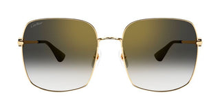 Cartier Signature C de Cartier CT0401S women Gold Geometric Sunglasses