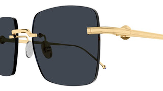 Cartier CT0403S men Gold Geometric Sunglasses