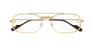 Cartier CT0410O men Gold Geometric Eyeglasses