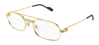 Cartier CT0410O men Gold Geometric Eyeglasses