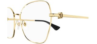 Cartier Signature C de Cartier CT0413O women Gold Butterfly Eyeglasses