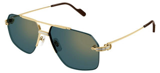 Cartier Première de Cartier CT0426S men Gold Pilot Sunglasses