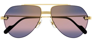 Cartier Première de Cartier CT0427S men Gold Pilot Sunglasses