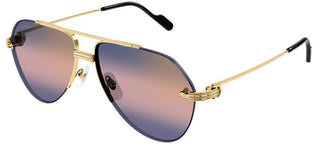 Cartier Première de Cartier CT0427S men Gold Pilot Sunglasses