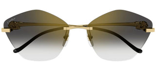 Cartier Panthère de Cartier CT0429S women Gold Geometric Sunglasses