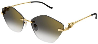 Cartier Panthère de Cartier CT0429S women Gold Geometric Sunglasses