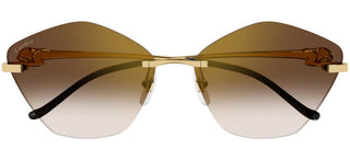 Cartier Panthère de Cartier CT0429S women Gold Geometric Sunglasses