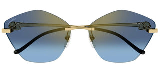 Cartier Panthère de Cartier CT0429S women Gold Geometric Sunglasses