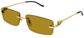 Cartier Panthère de Cartier CT0430S unisex Gold Squared Sunglasses