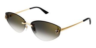 Cartier Panthère de Cartier CT0431S women Gold Cat Eye Sunglasses