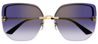 Cartier Panthère de Cartier CT0432S women Gold Geometric Sunglasses