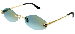 Cartier Panthère de Cartier CT0433S women Gold Geometric Sunglasses