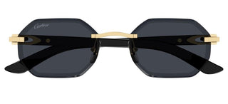 Cartier Signature C De Cartier Ct0439s Men Gold Geometric Sunglasses