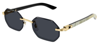 Cartier Signature C De Cartier Ct0439s Men Gold Geometric Sunglasses