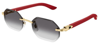 Cartier Signature C De Cartier Ct0439s Men Red Geometric Sunglasses