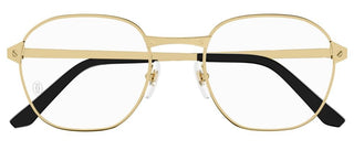 Cartier Santos de Cartier CT0441O men Gold Round Eyeglasses