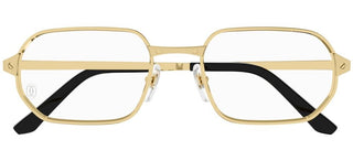 Cartier Santos de Cartier CT0442O men Gold Geometric Eyeglasses