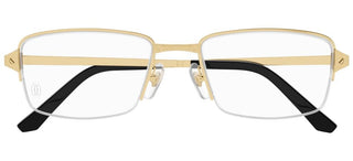 Cartier Santos de Cartier CT0443OA men Gold Squared Eyeglasses