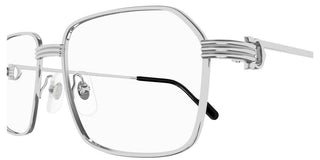 Cartier Première de Cartier CT0445O men Silver Squared Eyeglasses