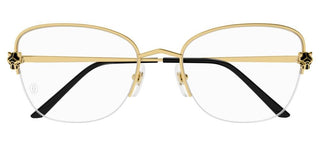 Cartier Panthère de Cartier CT0447O women Gold Cat Eye Eyeglasses