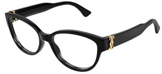 Cartier Signature C de Cartier CT0450O women Black Cat Eye Eyeglasses