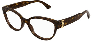 Cartier Signature C de Cartier CT0450O women Havana Cat Eye Eyeglasses