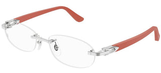 Cartier Signature C de Cartier CT0455OJ women Silver Round Eyeglasses