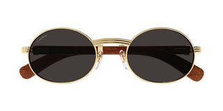 Cartier Première De Cartier Ct0464s Men Gold Oval Sunglasses