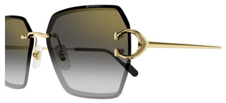 Cartier Signature C de Cartier CT0466S women Gold Oversize Sunglasses