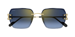 Cartier Signature C de Cartier CT0466S women Gold Oversize Sunglasses