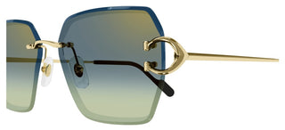 Cartier Signature C de Cartier CT0466S women Gold Oversize Sunglasses