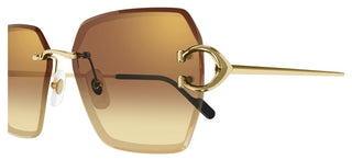 Cartier Signature C de Cartier CT0466S women Gold Oversize Sunglasses